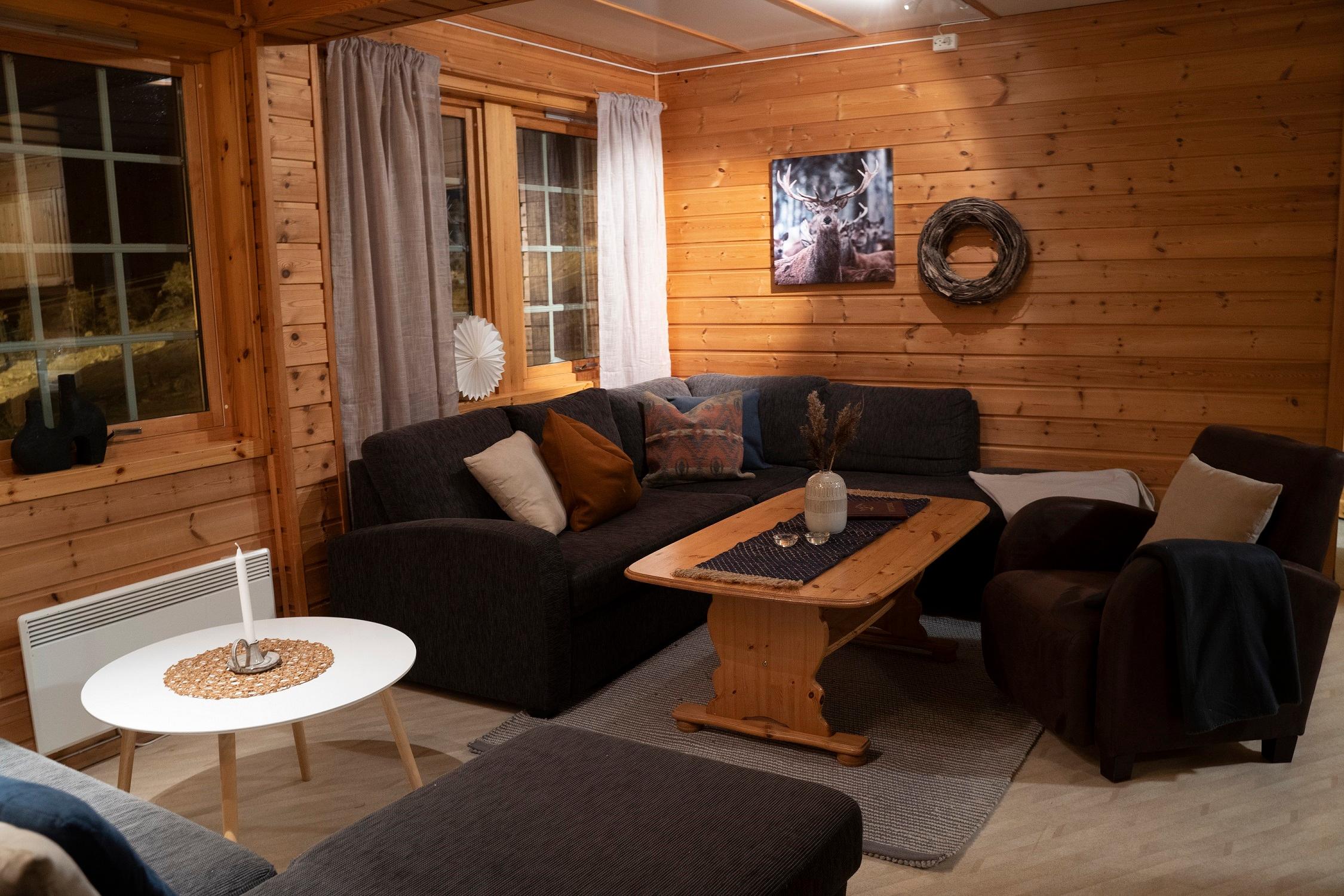 Hytte med definisjonen på ski in/ski out