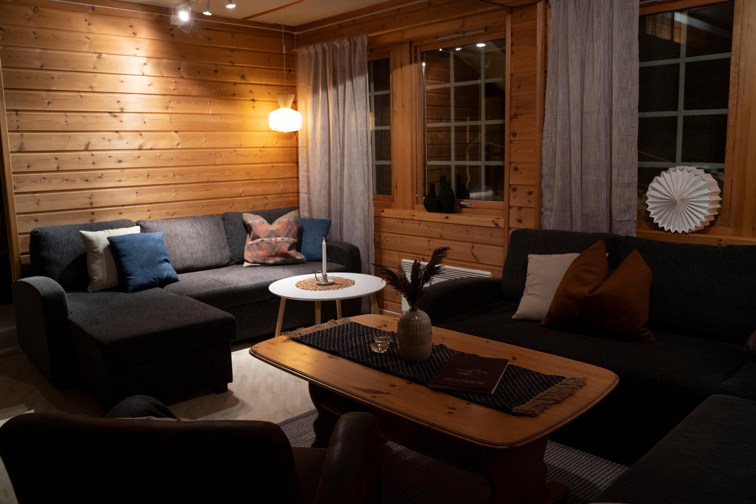Hytte med definisjonen på ski in/ski out