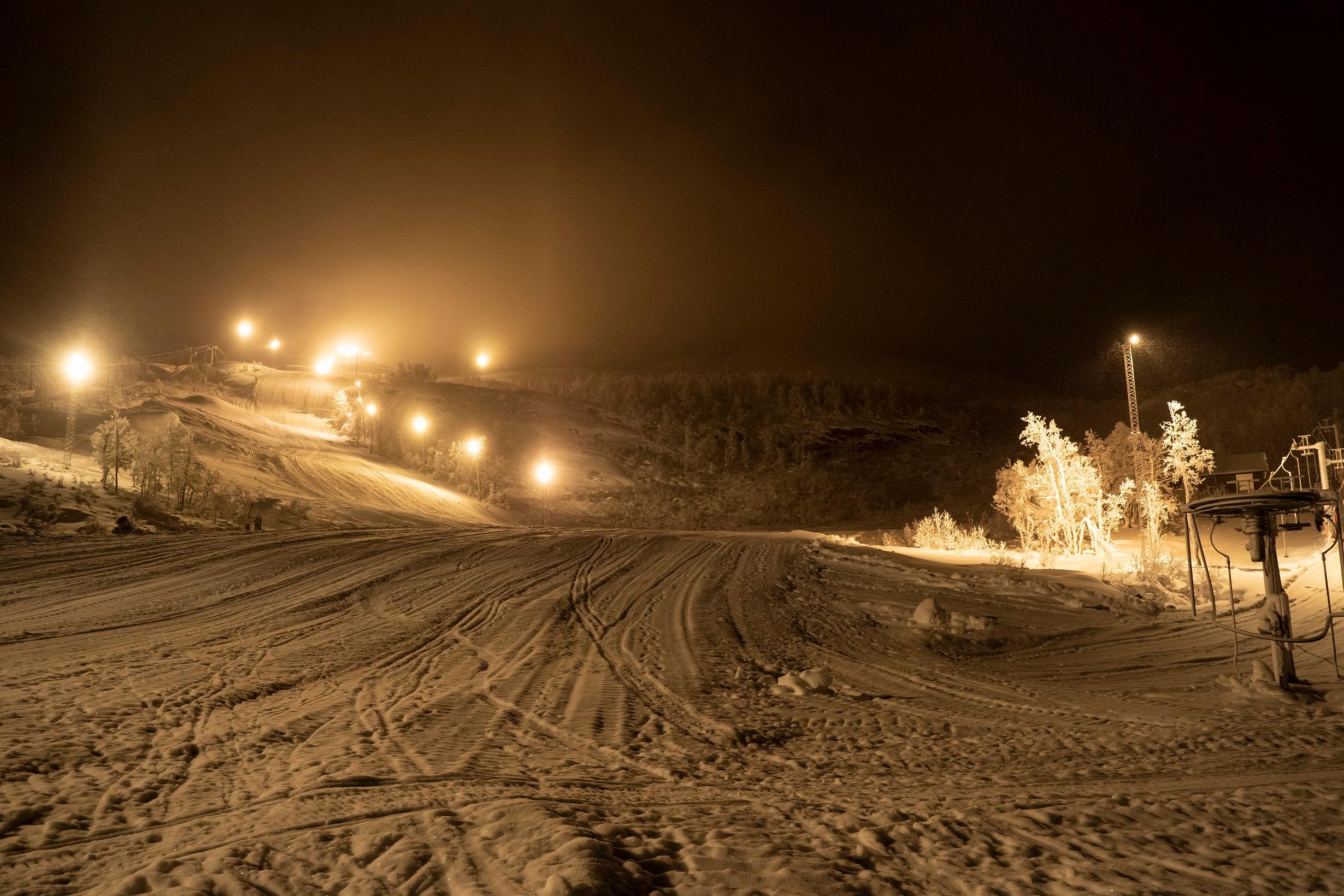 Hytte med definisjonen på ski in/ski out